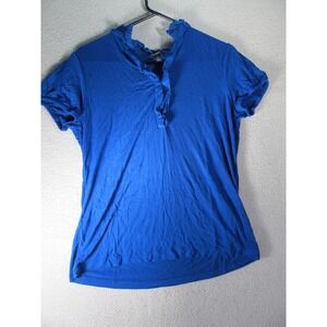 George Youth‎ Girls Blouse Size 10/12 Large Blue